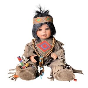 Native American Doll Porcelain